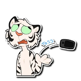 Telegram sticker 🙁 White Tiger 2