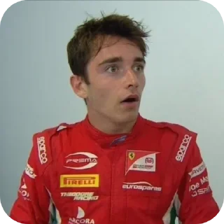 Телеграм стикер 😧 Charles, Charles, Charles Leclerc