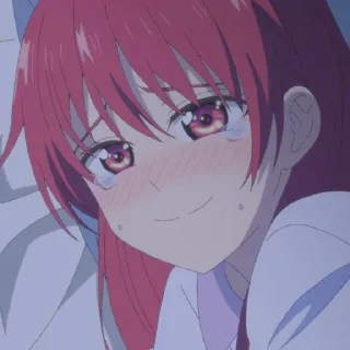 Телеграм стикер 🥲 Kanojo mo Kanojo @StickersofAnime