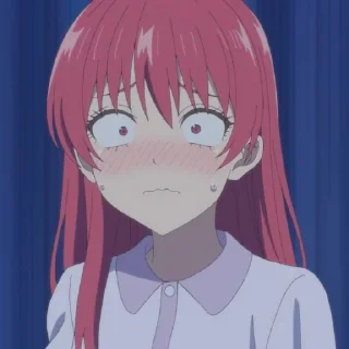 Телеграм стикер 😔 Kanojo mo Kanojo @StickersofAnime