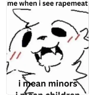 Telegram sticker 🫥 Meowzas Pedo Pride