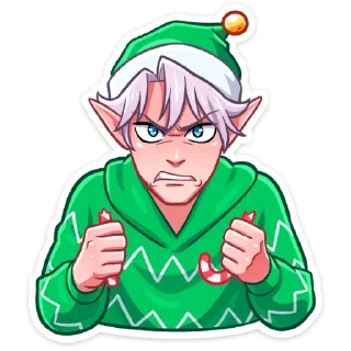 Telegram sticker 😡 Рей и Эвер @stickersvvk