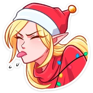 Telegram sticker 😝 Рей и Эвер @stickersvvk