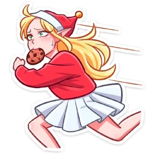 Telegram sticker 🏃‍♂️ Рей и Эвер @stickersvvk