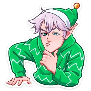Sticker 🤔 Рей и Эвер @stickersvvk