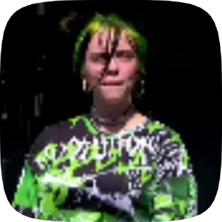 Video sticker 🌟 Billie Eilish by @french0kiss :: @fStikBot