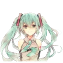 Video sticker 😊 Hatsune Miku @Nekosticker