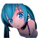 Телеграм стикер 👀 Hatsune Miku @Nekosticker