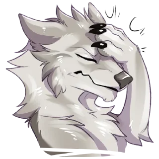Video sticker 😡 Suff Tundra Wolf @stickerowo