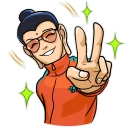 Telegram sticker ✌ Modern Buddha