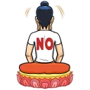 Telegram sticker 😐 Modern Buddha