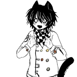 Telegram sticker 🙃 Demon cat @fleksmii