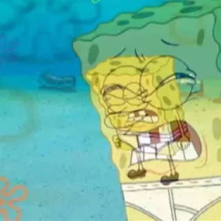 Telegram sticker 😣 Spongeboy & friends