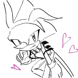 Telegram sticker 🥰 Espio the chameleon ᘛ⁐̤ᕐᐷ :: @fStikBot