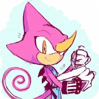 Video sticker 🥰 Espio the chameleon ᘛ⁐̤ᕐᐷ :: @fStikBot