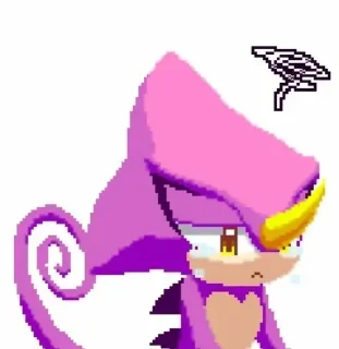 Video sticker 😔 Espio the chameleon ᘛ⁐̤ᕐᐷ :: @fStikBot