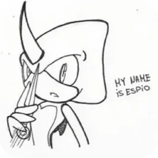 Telegram sticker 👍 Espio the chameleon ᘛ⁐̤ᕐᐷ :: @fStikBot