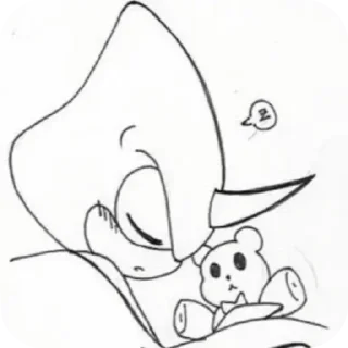 Telegram sticker 😴 Espio the chameleon ᘛ⁐̤ᕐᐷ :: @fStikBot