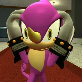 Sticker 😱 Espio the chameleon ᘛ⁐̤ᕐᐷ :: @fStikBot