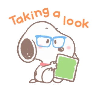 Video sticker 📚 Snoopy animated stickers