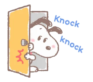 Video sticker 🚪 Snoopy animated stickers