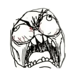 Telegram sticker 🌟 derp face/ уродское выражение :: @fStikBot