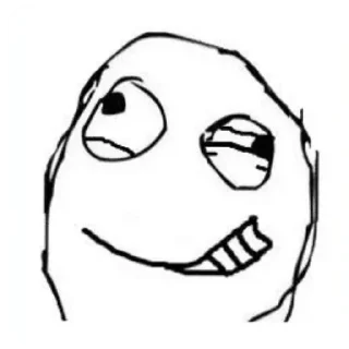 Telegram sticker 🌟 derp face/ уродское выражение :: @fStikBot