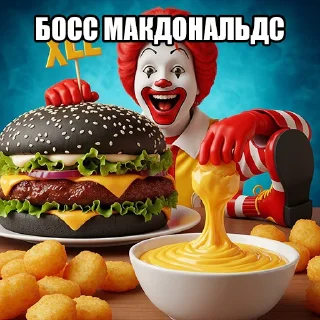 Telegram sticker 🤡 РОННИ МАКАРОНИ @trtrtrtrtrtrtrtrttttre