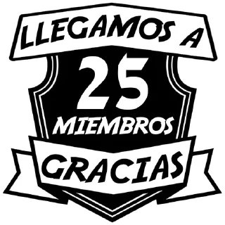 Sticker 🛡 Miembros o suscriptores