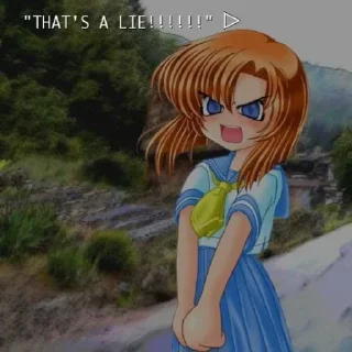 Telegram sticker 😡 orest no naku koro ni