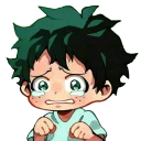 Telegram sticker 😭 TodoDeku (@TodorokiShouto)