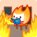 Telegram sticker 😬 Little Flame