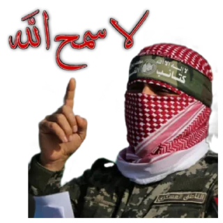 Telegram sticker ☝ كتائب القسام نيوز