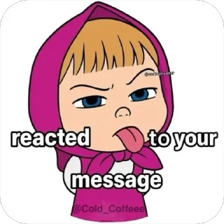 Sticker 😛 Reactsy @Cold_Coffeee