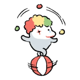 Telegram sticker ⭐ 돌고래는 지능이 높다 2 @moe_sticker_bot