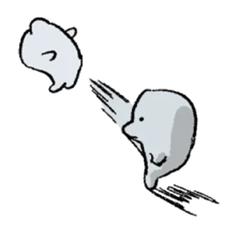 Telegram sticker ⭐ 돌고래는 지능이 높다 2 @moe_sticker_bot