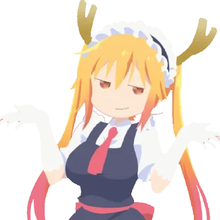 Telegram stiker 🤷 Reaction images of anime grills