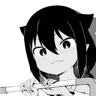 Telegram stiker 😉 Reaction images of anime grills