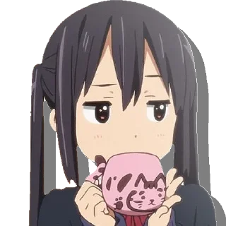 Telegram stiker ☕️ Reaction images of anime grills