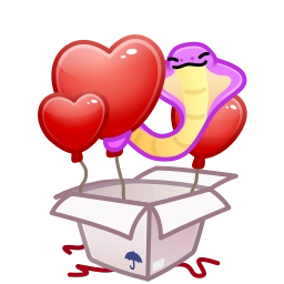 Sticker 🎁 Snake Box by @GiftChanges