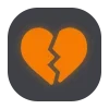 Sticker 💔 Dark icon @moriart