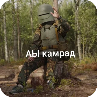 Video sticker 🪖 АЫ комрад