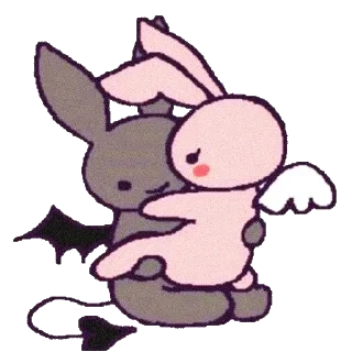 Telegram sticker 🤗 @femboyne ㅤೄྀ࿐ˊˎ ⠙⠲⣄🎀✨