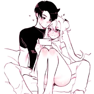 Telegram sticker 😍 @femboyne ㅤೄྀ࿐ˊˎ ⠙⠲⣄🎀✨
