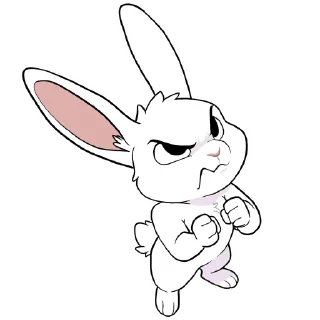 Telegram sticker 😠 Usins bunny