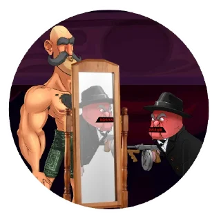 Телеграм стикер 🪞 @Me_Mafiam