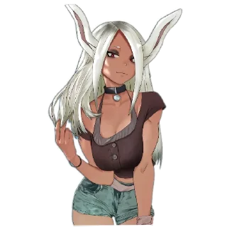 Sticker 👄 Кролик жена<3