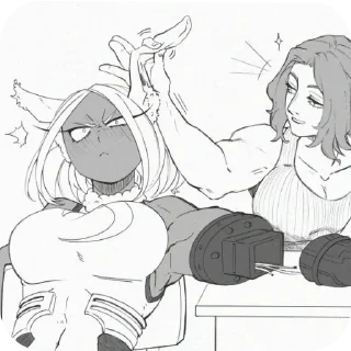 Телеграм стикер 👍 Кролик жена<3