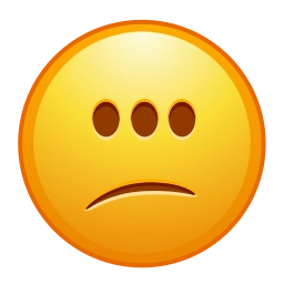 Telegram sticker 😕 Creepy Emoji :: @roman707020