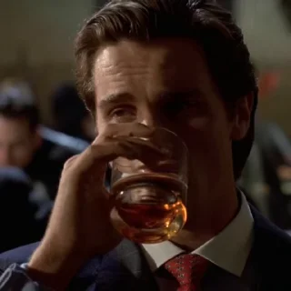 Video sticker 🥃 Patrick Bateman @sticker_pack_channel — @stckrRobot